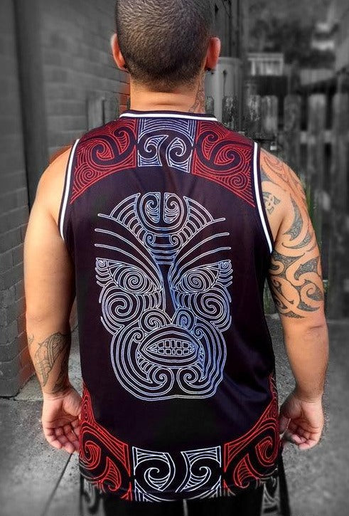 -Basketball Singlet Big Ta Moko