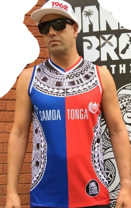 Basketball Singlet HALF Tonga - HALF Samoa