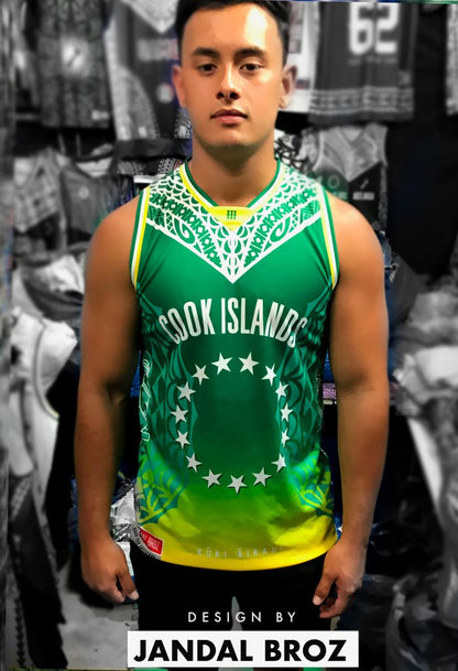 • KIDS Cook Islands Kūki 'Āirani green 15 stars