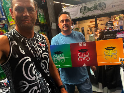 Ta Moko kauae - Mana Wahine Whakataukī - Healing colours - Maori Canvas art 90x30cm