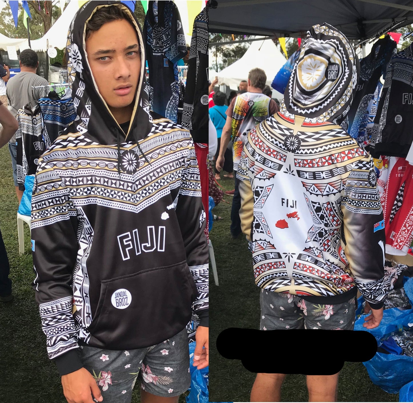 • Fijian Hoodie - Gold Masi
