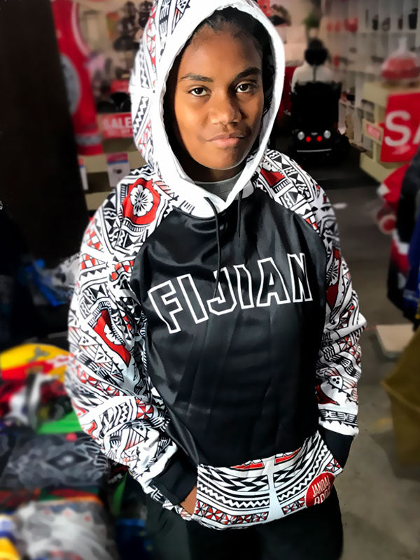 Fiji Hoodie Fijian masi arms
