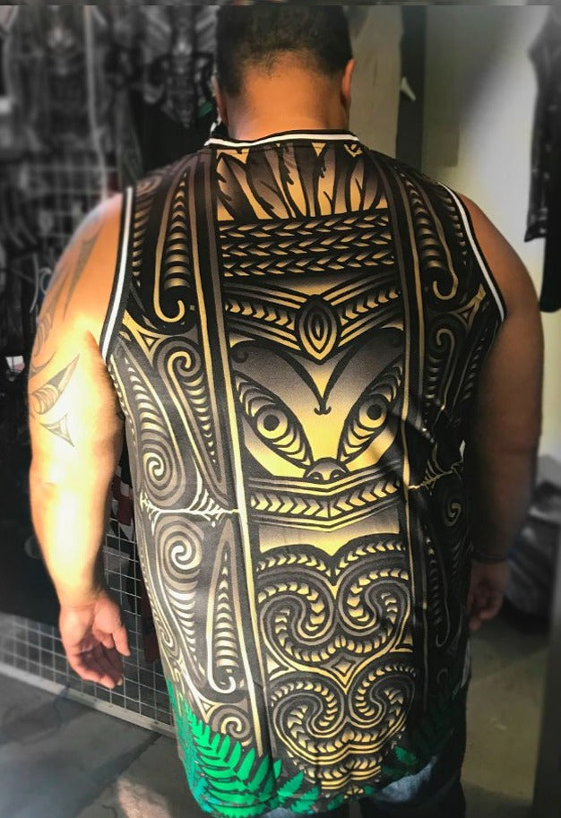• Taiaha true to yourself- brown Aotearoa Basketbal Singlet