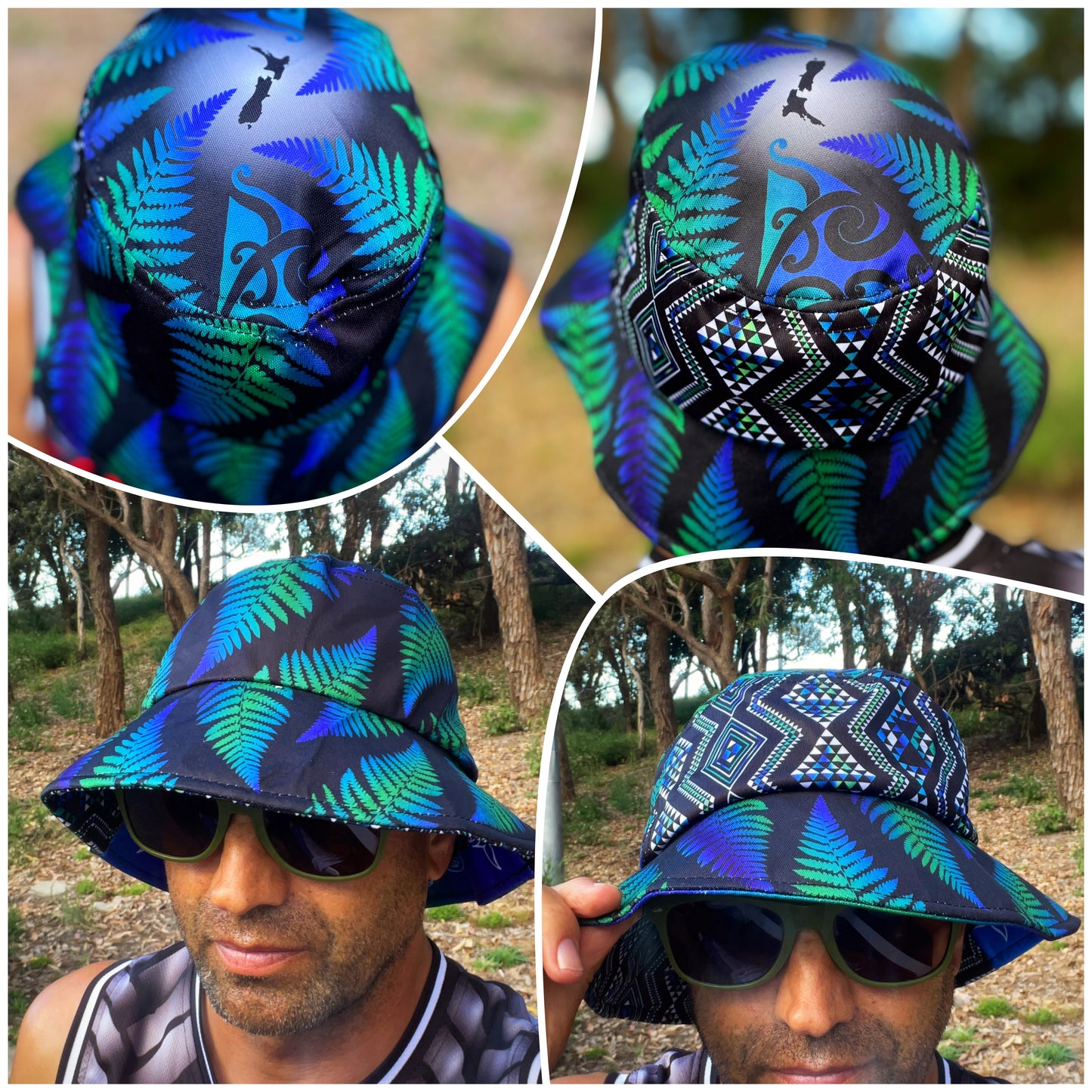 Tane Fern Tangaroa Taniko Bucket Pōtae
