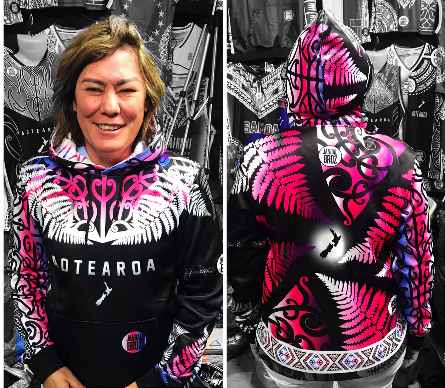 • Aroha Nui Māori Hoodie