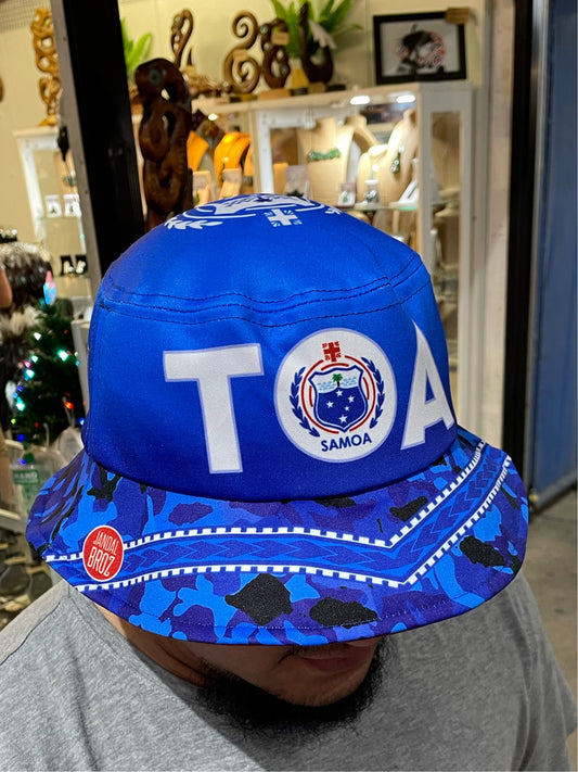 Samoa bucket hat Toa - Camo Blue Vailima
