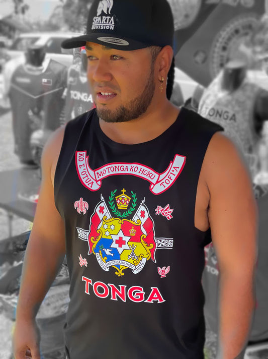 Tonga Sila Singlet Cotton black