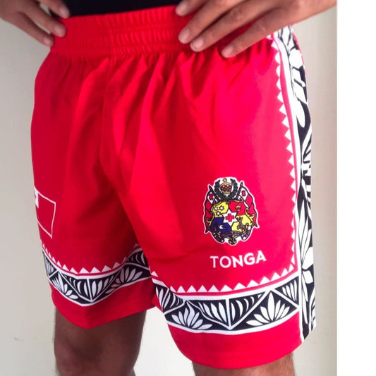 Tonga Shorts - Kingdom of Tonga - Red