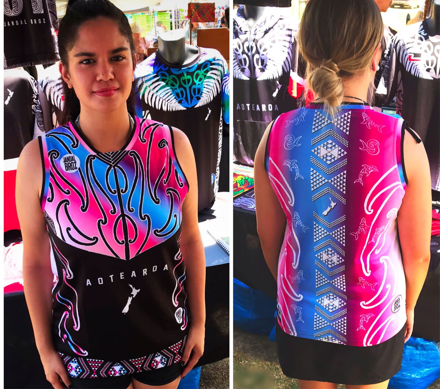 • Aroha Nui Basketball Singlet