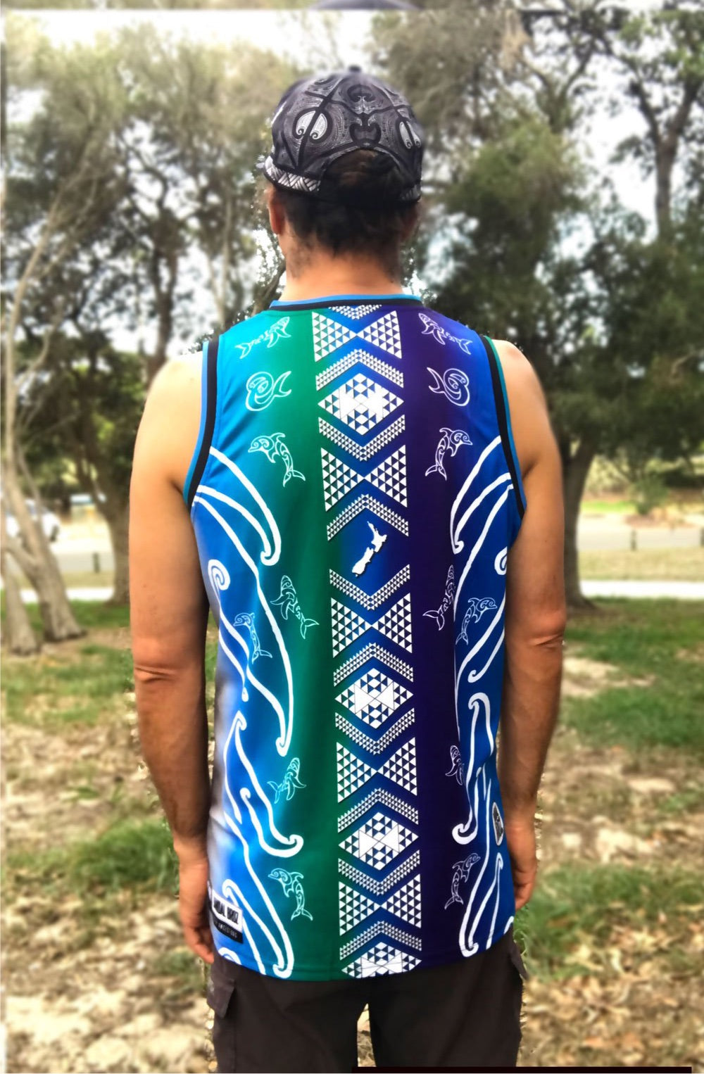 Basketball Singlet Tangaroa flow balance