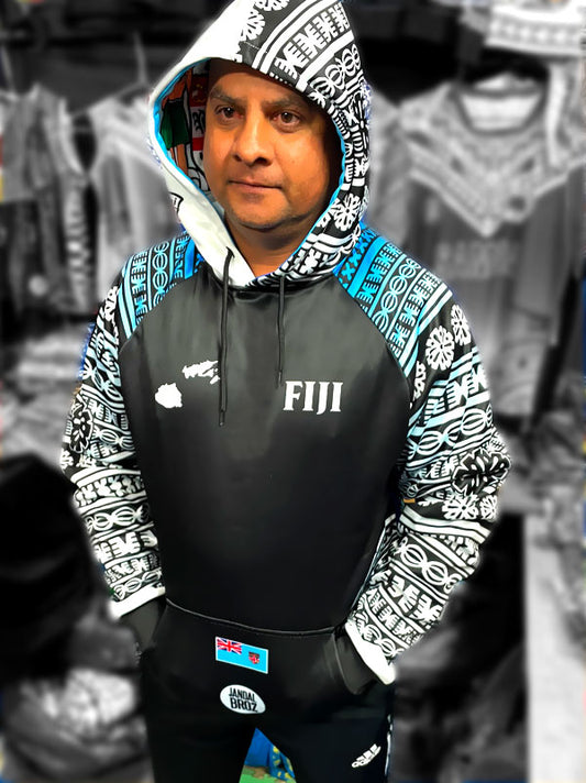 • Fiji Hoodie Wananavu blue arms