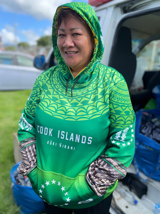 • Cook Islands hoodie Kūki 'Āirani chest round