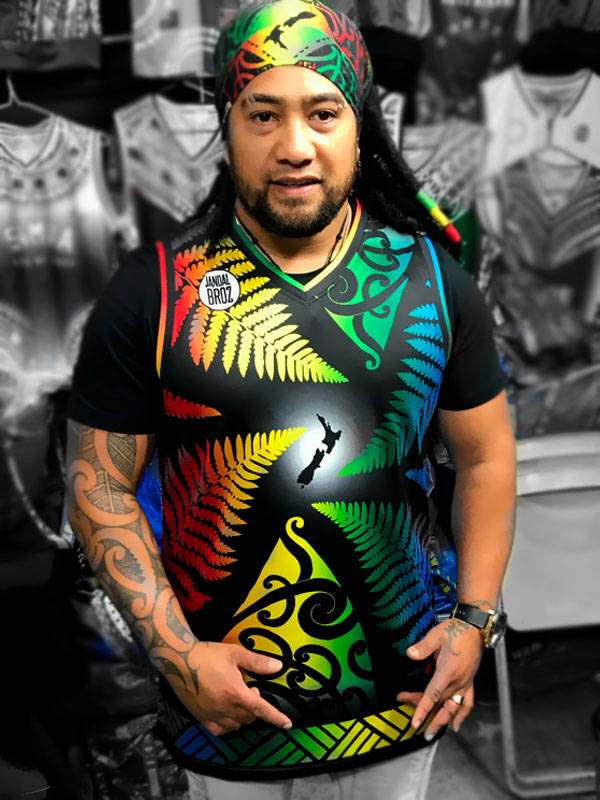 • Aotearoa Reggae Singlet Fern healing colours