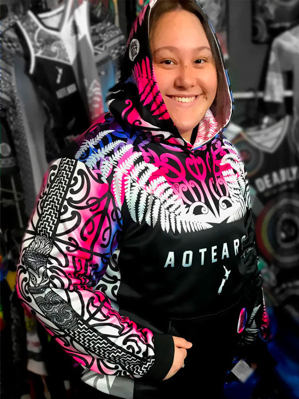 • Aroha Nui Māori Hoodie