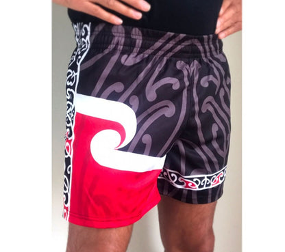 • Maori Shorts - Tino Rangatiratanga by Jandal Broz