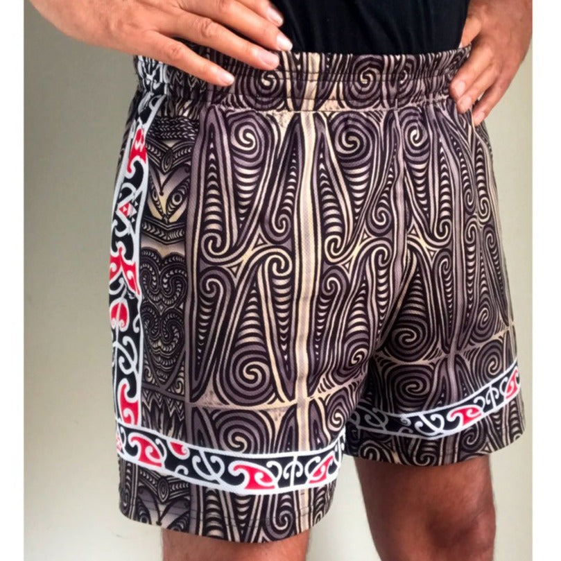 Jandal Broz Māori Shorts Whakairo Papatuanuku