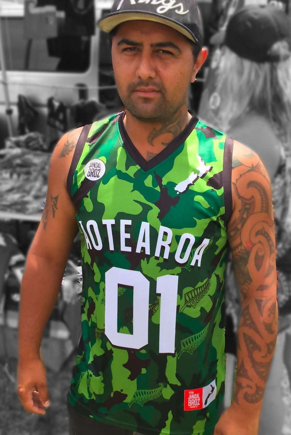 Basketball Singlet Tane Aotearoa Camo