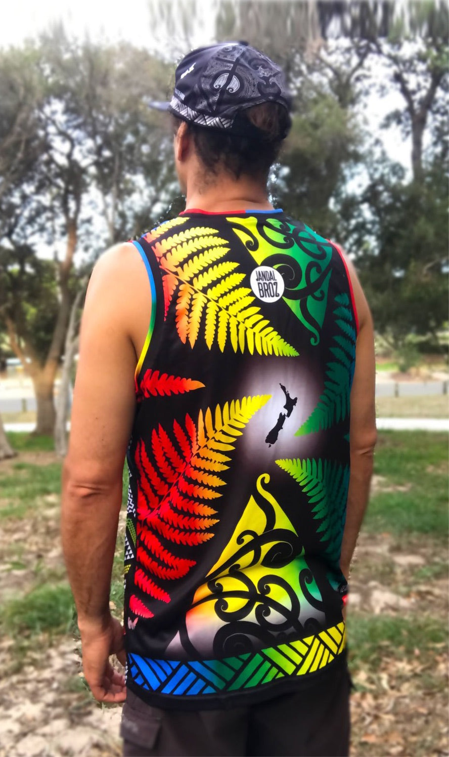 Aotearoa Maori Rasta Basketball Singlet - Healing wairua