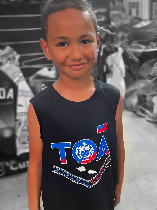 Samoa Toa Kids Singlet Cotton