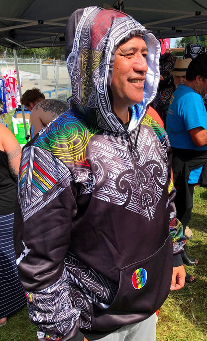 Aotearoa Māori hoodie Wairua Colours