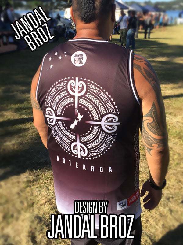 Keep Your Roots AOTEAROA Basketball Singlet