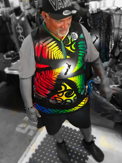 • Aotearoa Reggae Singlet Fern healing colours