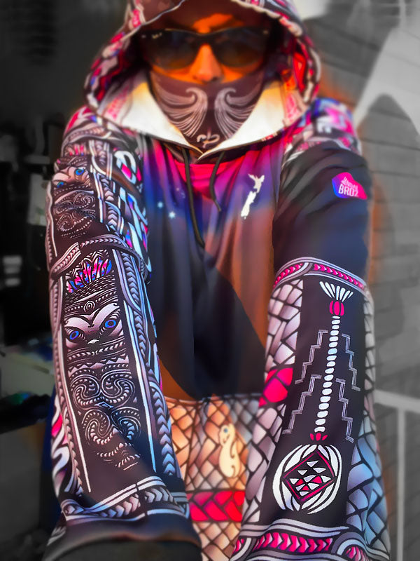 • Arohanui Kete matariki balance Maori Hoodie