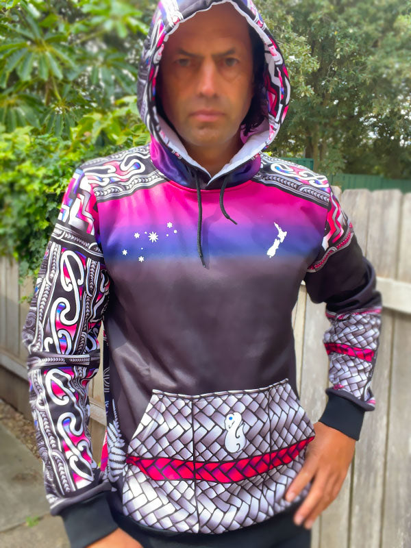 • Arohanui Kete matariki balance Maori Hoodie