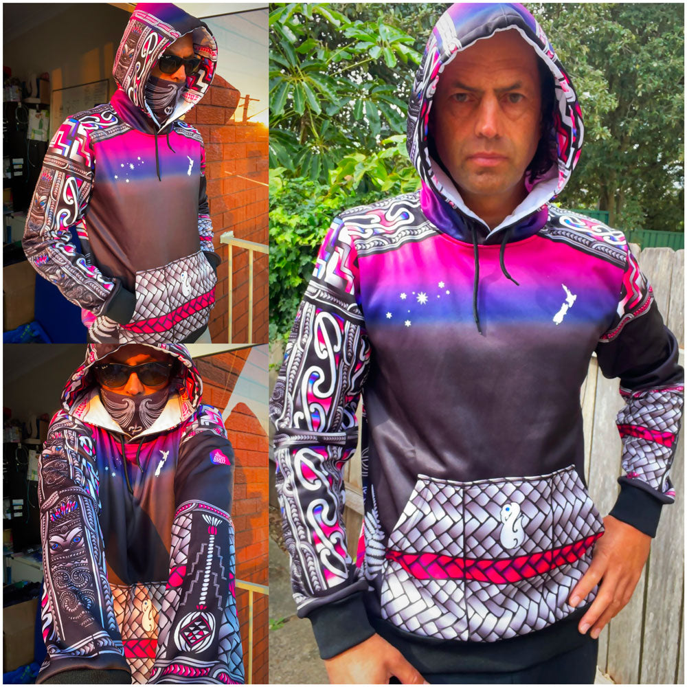 • Arohanui Kete matariki balance Maori Hoodie