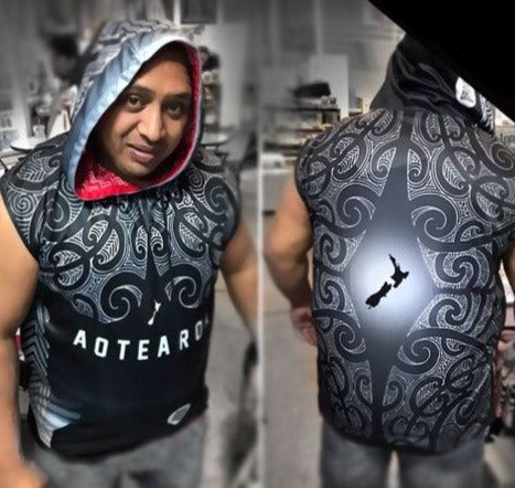 SPORTS HOODIE Ta Moko - Sleeveless