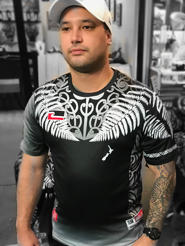 Aotearoa New Zealand Big Silver fern Māori shirt