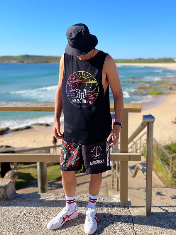 Maroubra Sunset Singlet - Mens and womens