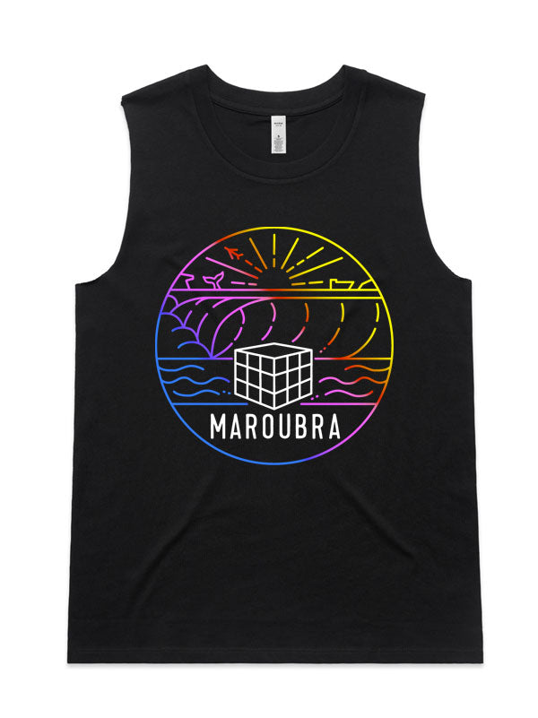 Maroubra Sunset Singlet - Mens and womens