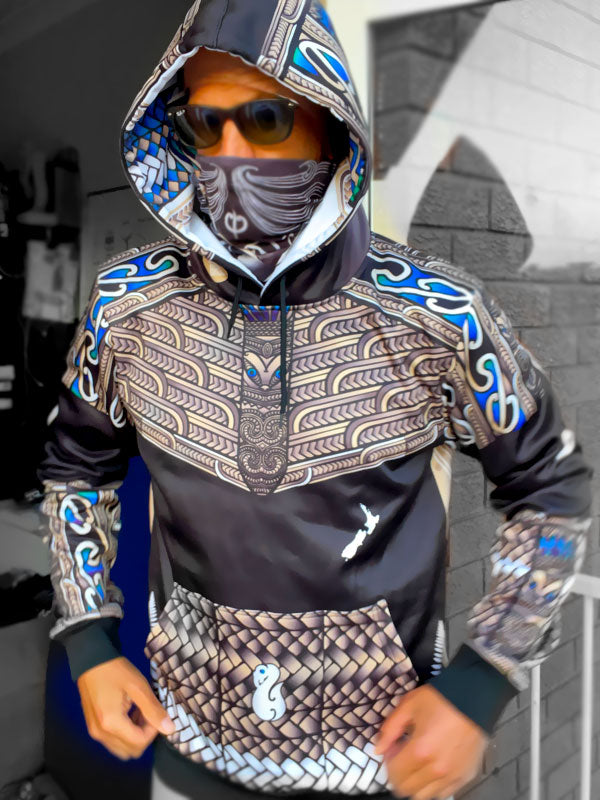• Whakairo Parauri Paua Māori Hoodie