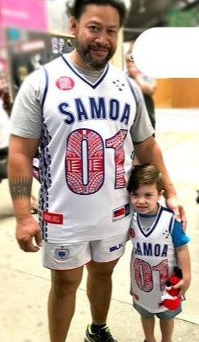 • Samoa Basketball Singlet White 01