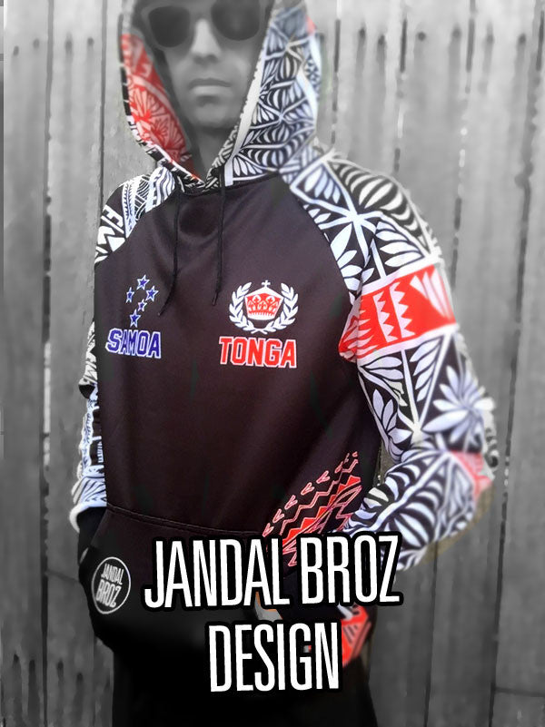 Half TONGA & SAMOA Premium Hoodie