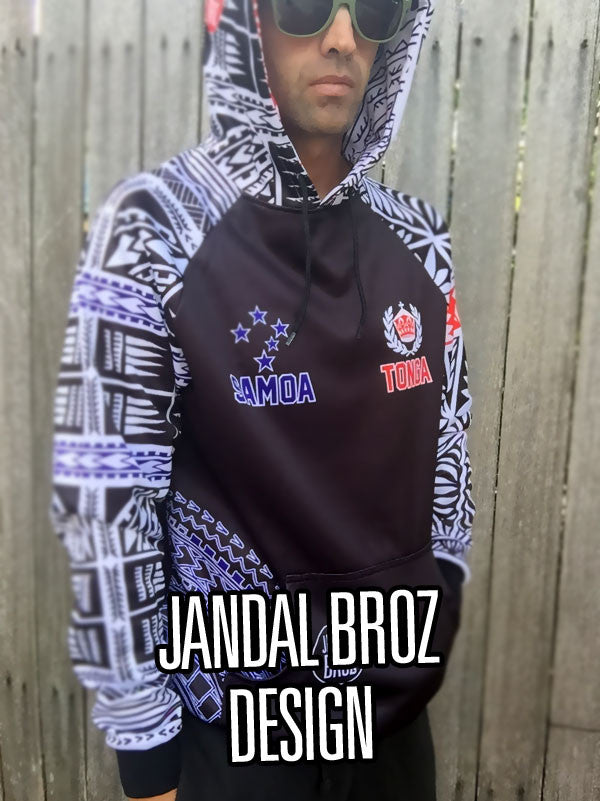 Half TONGA & SAMOA Premium Hoodie