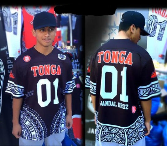 Tonga American Football Jersy Black