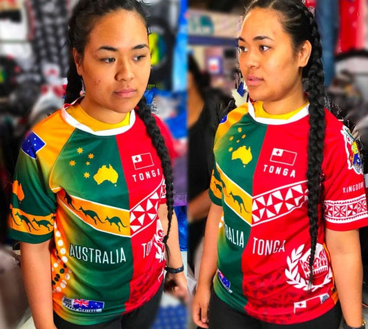 Tonga Australia HERITAGE Jersy - 2019 PROUD Achievement
