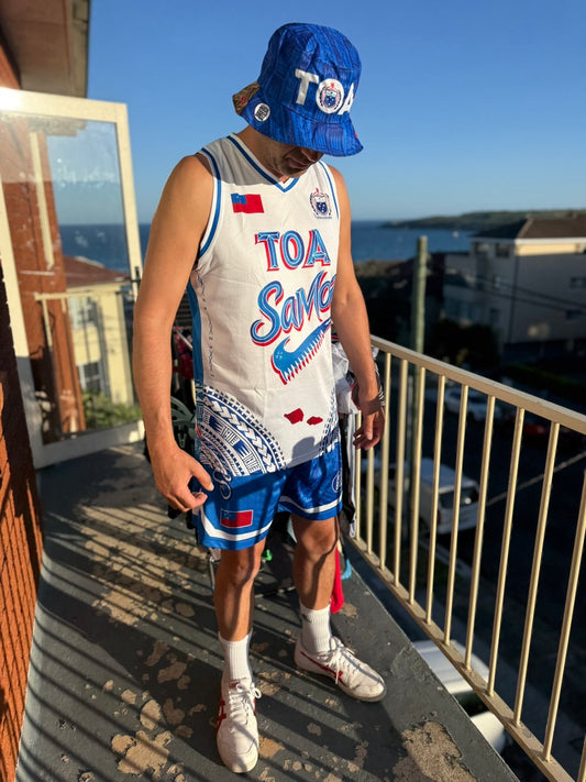 • Toa Samoa Basketball Singlet White front