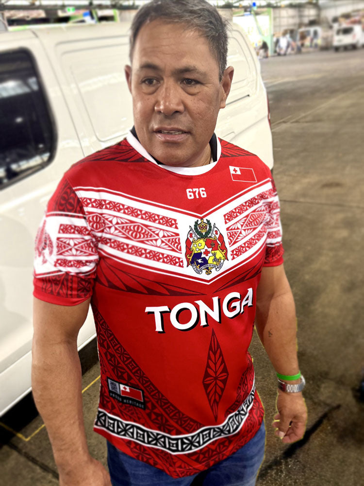 • Tonga Rugby Heritage Jersy V chest