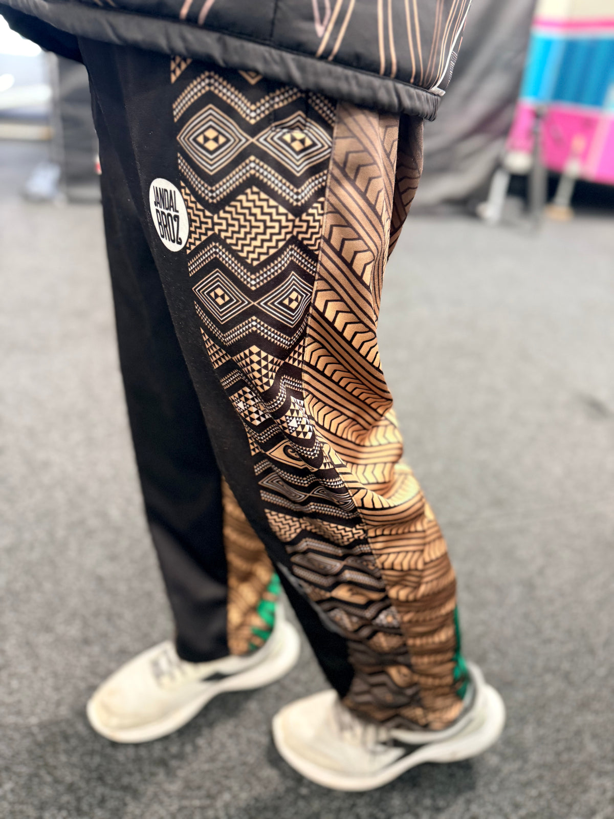 • Māori pants gold and fern by Jandal broz