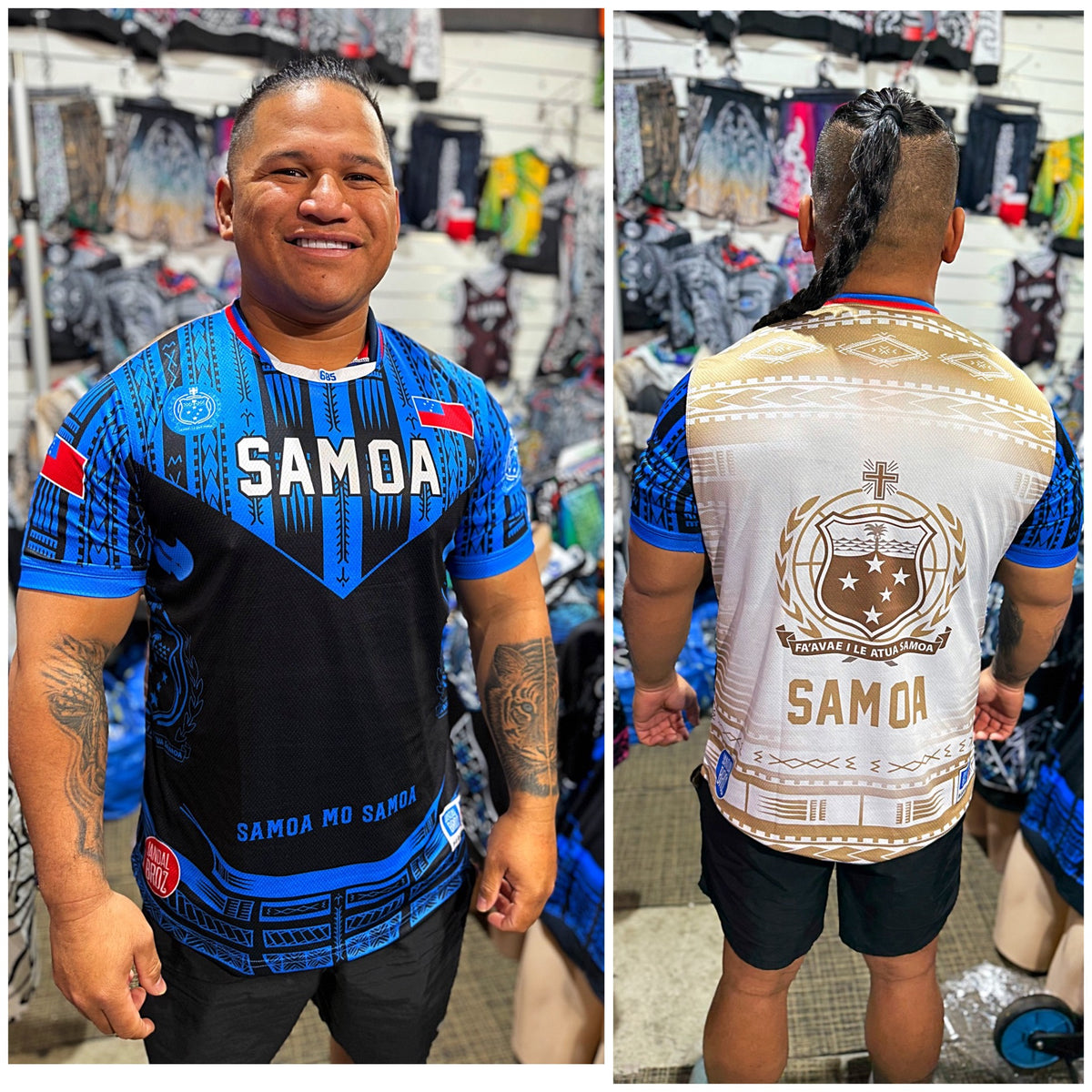 • Samoa Rugby Jersy - Toa Samoa warrior