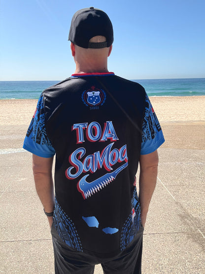 • Toa Samoa Rugby Jersy Siva Tau Black