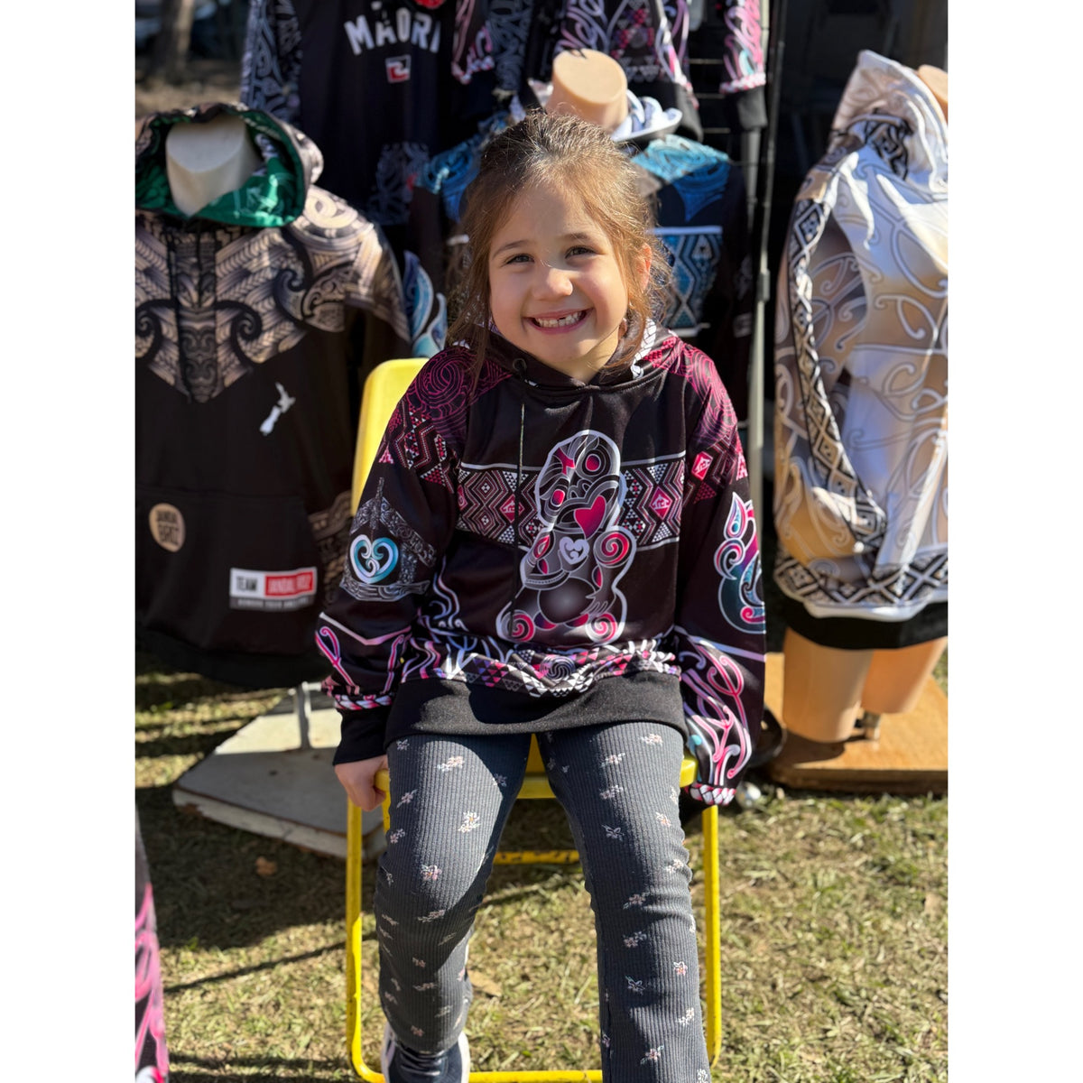 Māori Kids Hoodie Hei Tiki Aroha