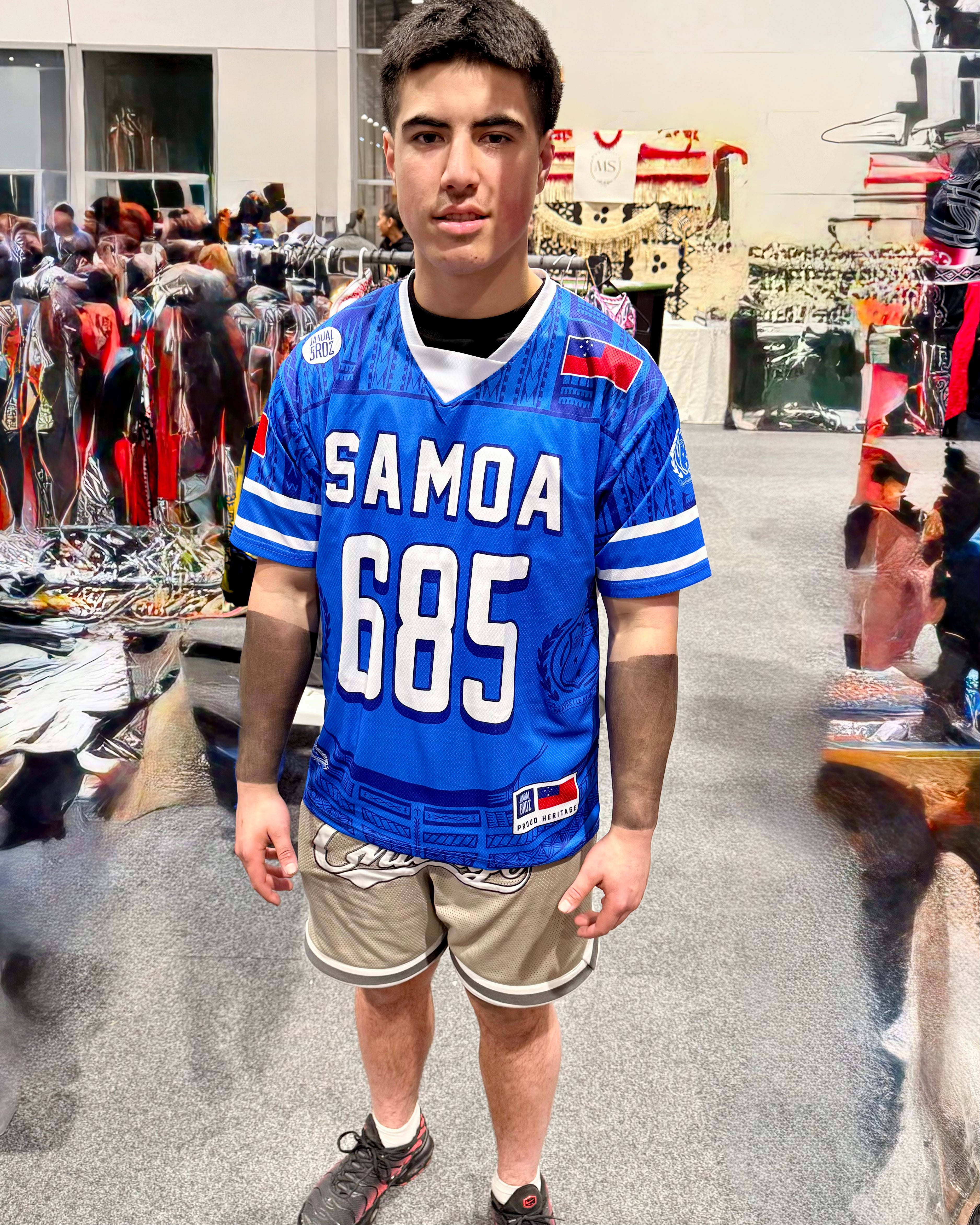 Samoa Jersy Blue AFL