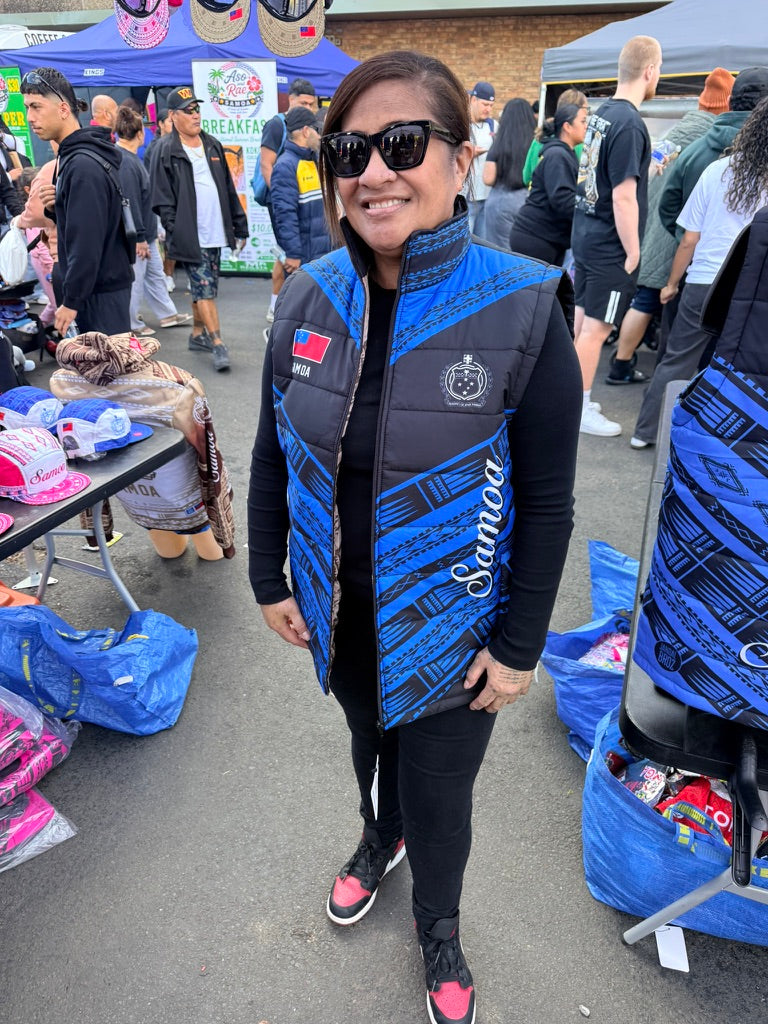 • Samoa Puff jacket Blue siapo inside'