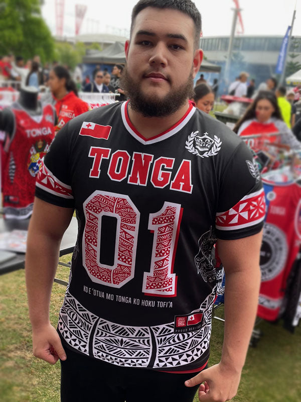 • Tonga American Football Jersy style black AFL