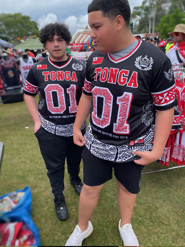 • Tonga American Football Jersy style black AFL