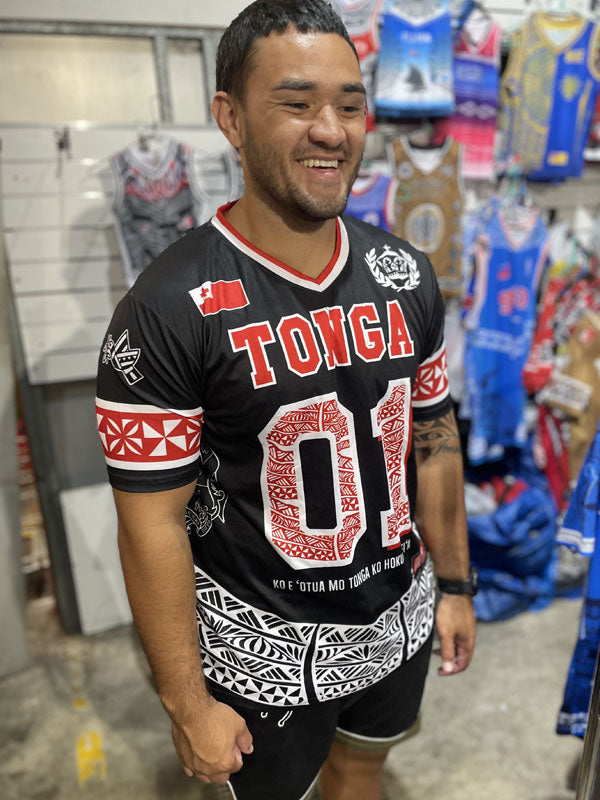 • Tonga American Football Jersy style black AFL